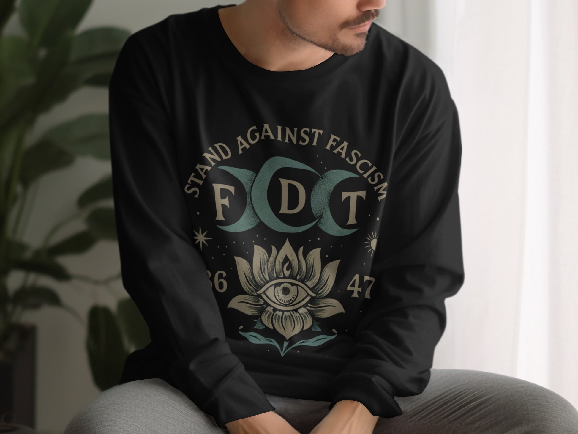 Stand Against Fascism FDT 8647 Long Sleeve Shirt