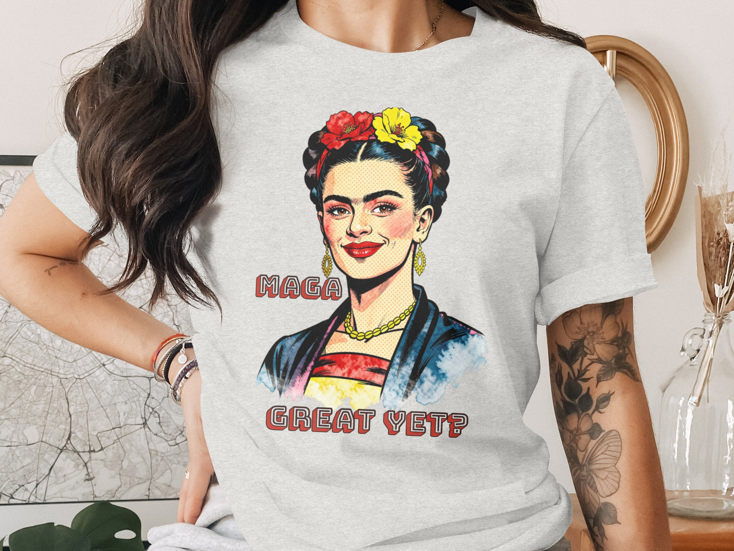 MAGA GREAT YET? Frida Kahlo Portrait T-shirt product type