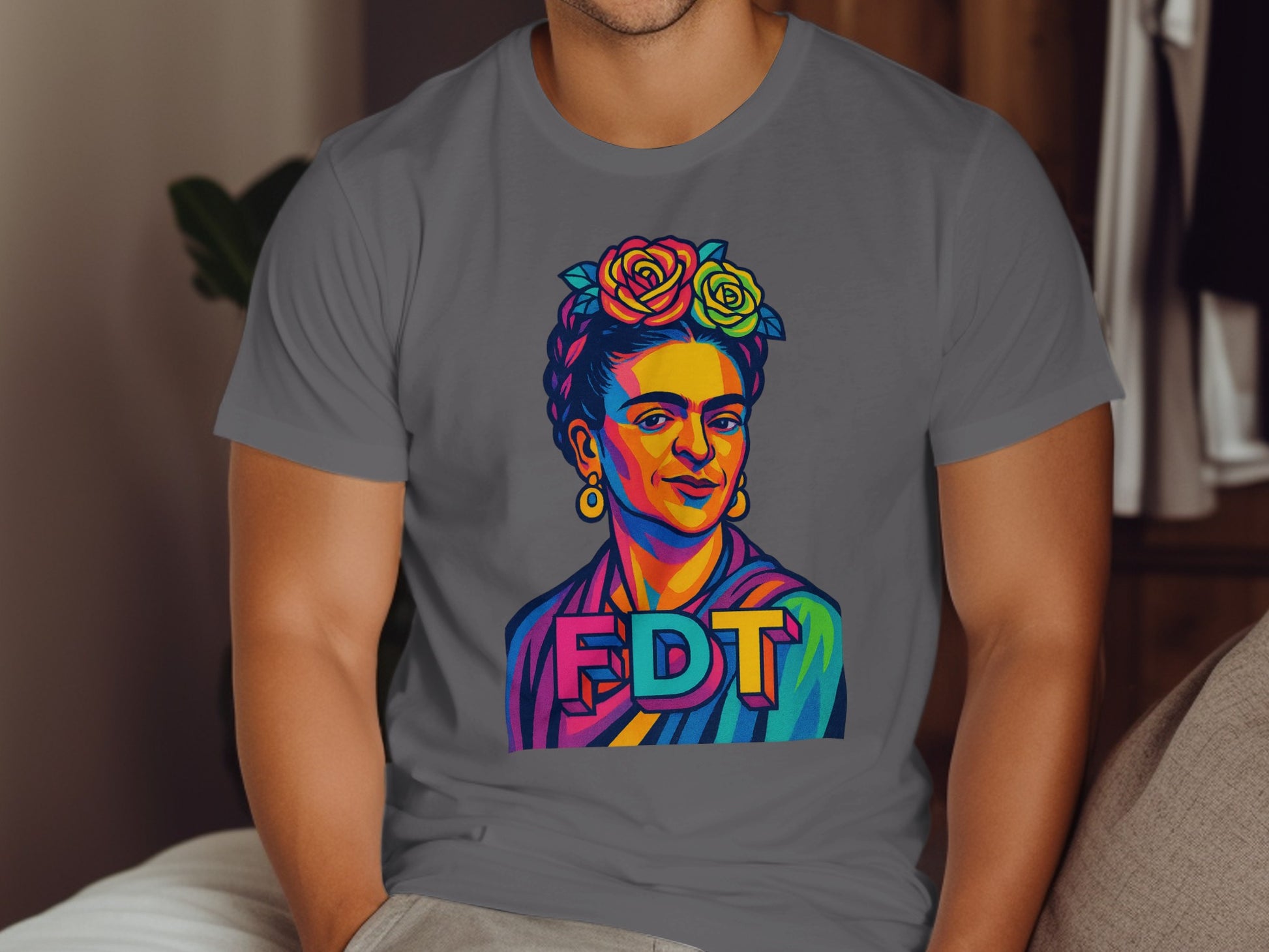 Colorful FDT Frida Kahlo Graphic T-shirt product