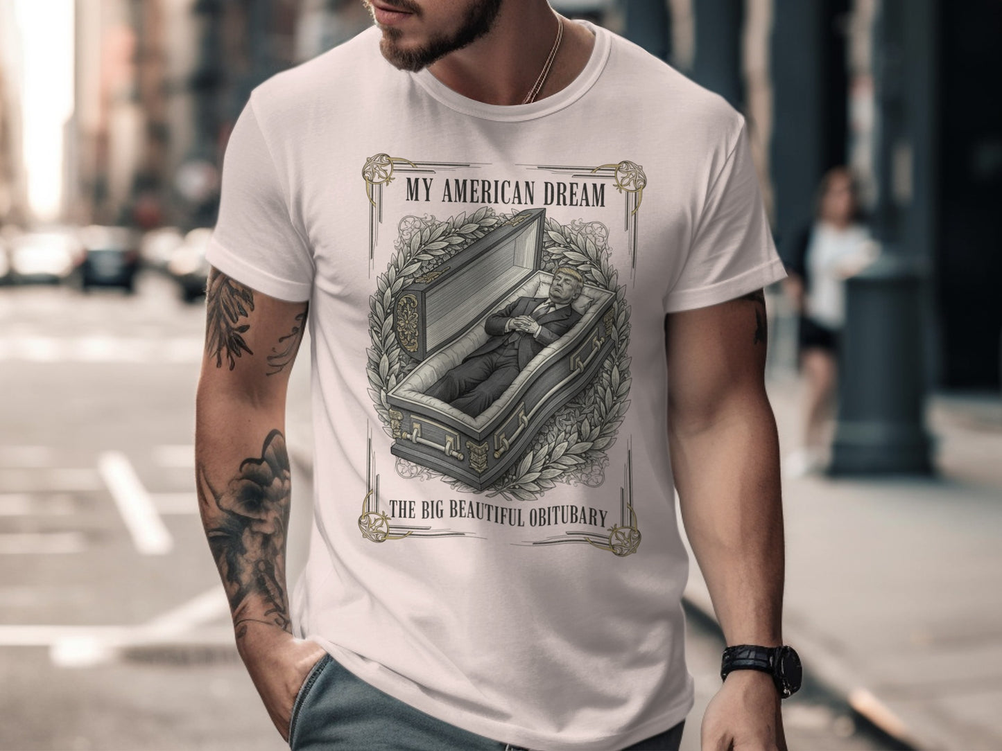 MY AMERICAN DREAM THE BIG BEAUTIFUL OBITUARY t-shirt