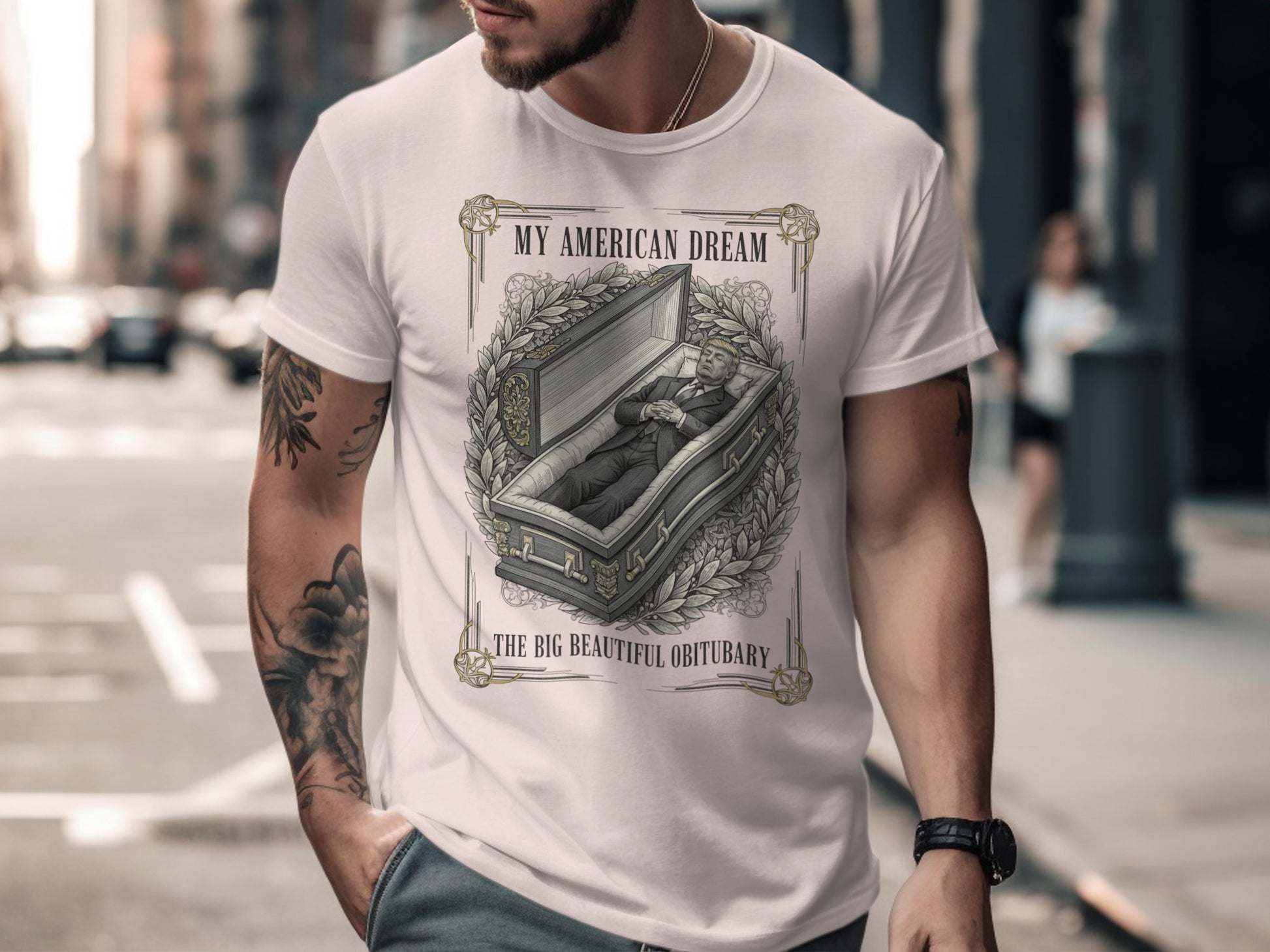MY AMERICAN DREAM THE BIG BEAUTIFUL OBITUARY t-shirt
