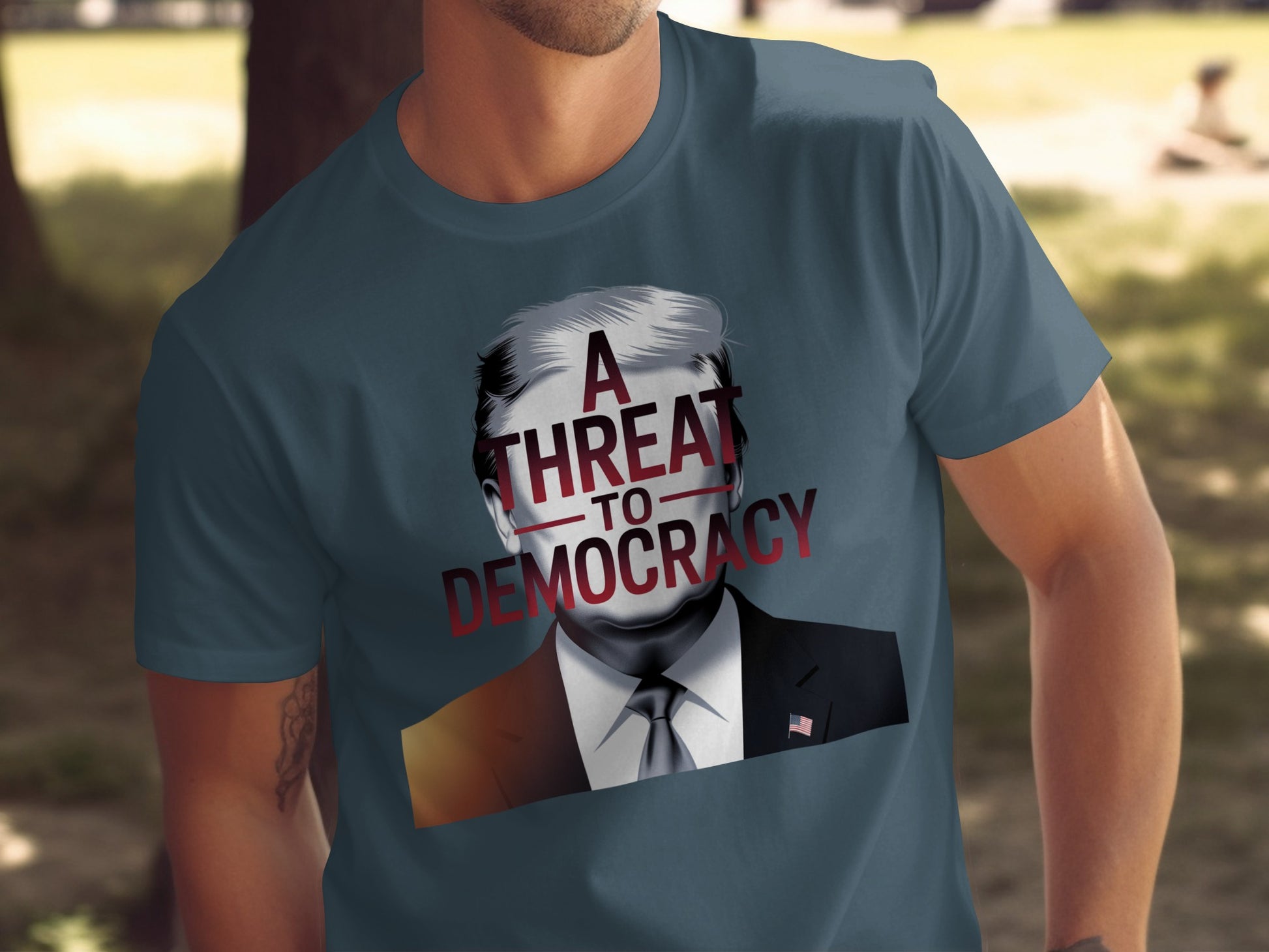 A Threat To Democracy Graphic Statement product type