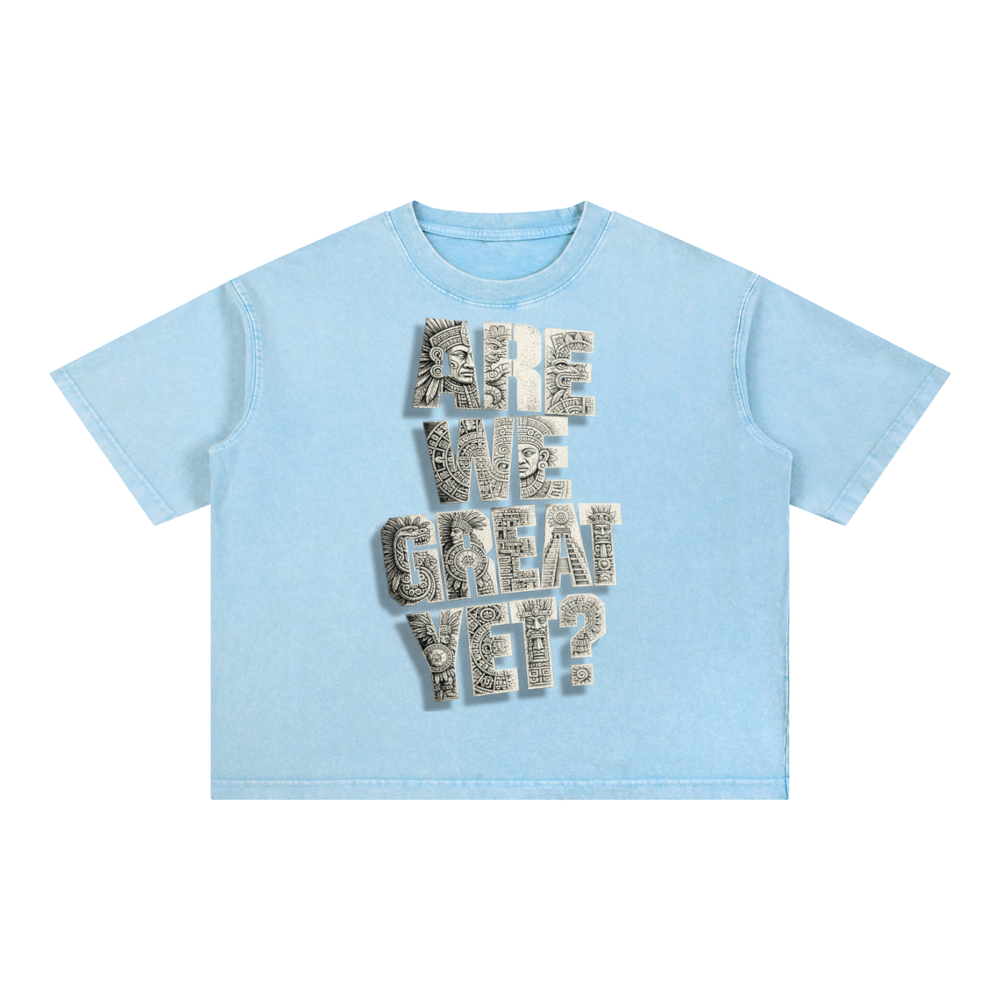 Are We Great Yet with Subtle FDT Mineral Wash Boxy Cotton T-ShirtAre