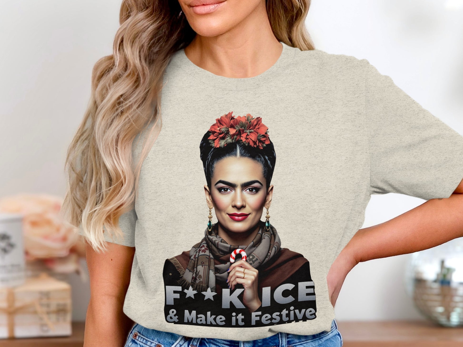 F**K Ice & Make it Festive graphic tee