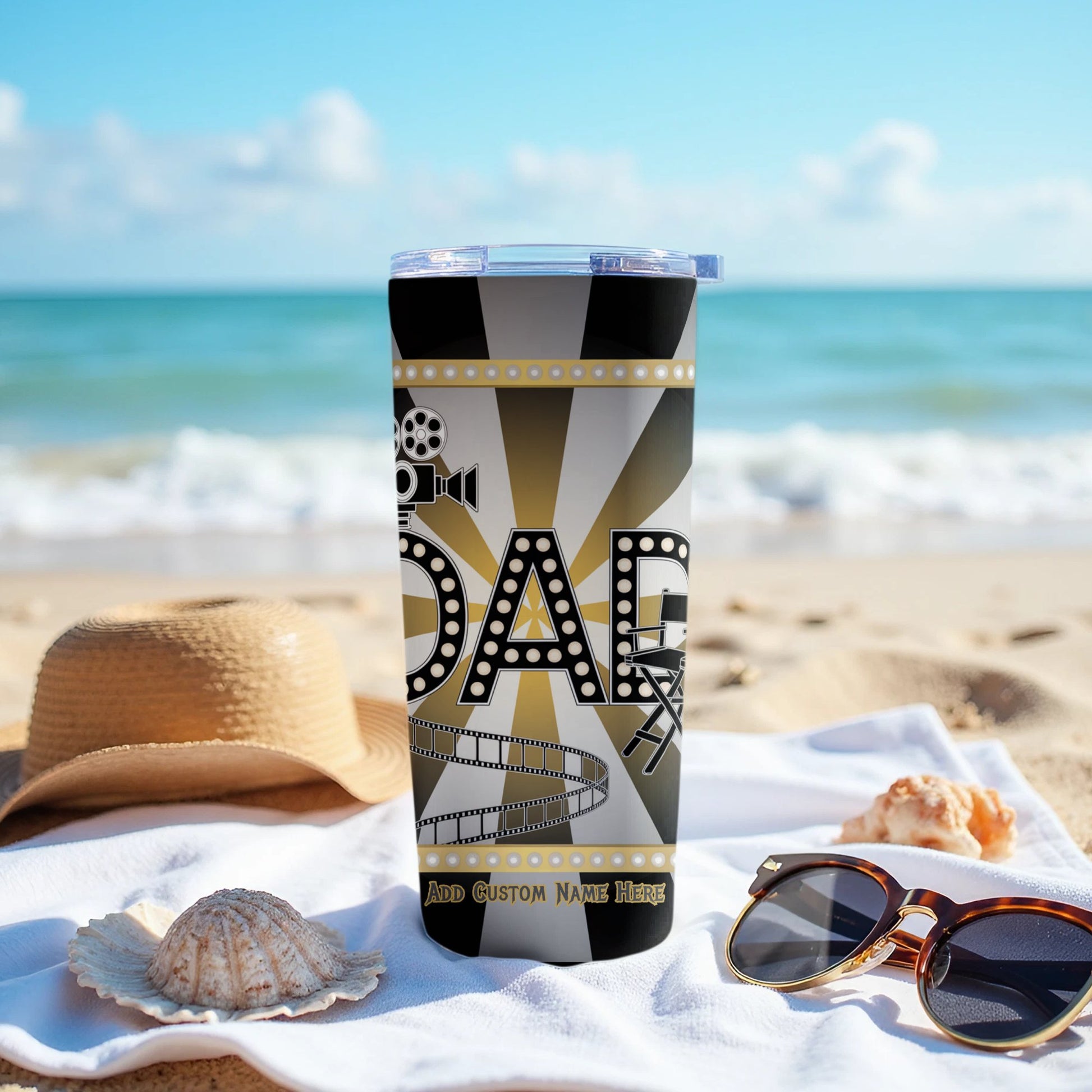 Personalized Movie Theme Dad Custom Name Tumbler product