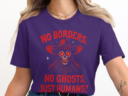 No Borders No Ghosts Just Humans T-Shirt product