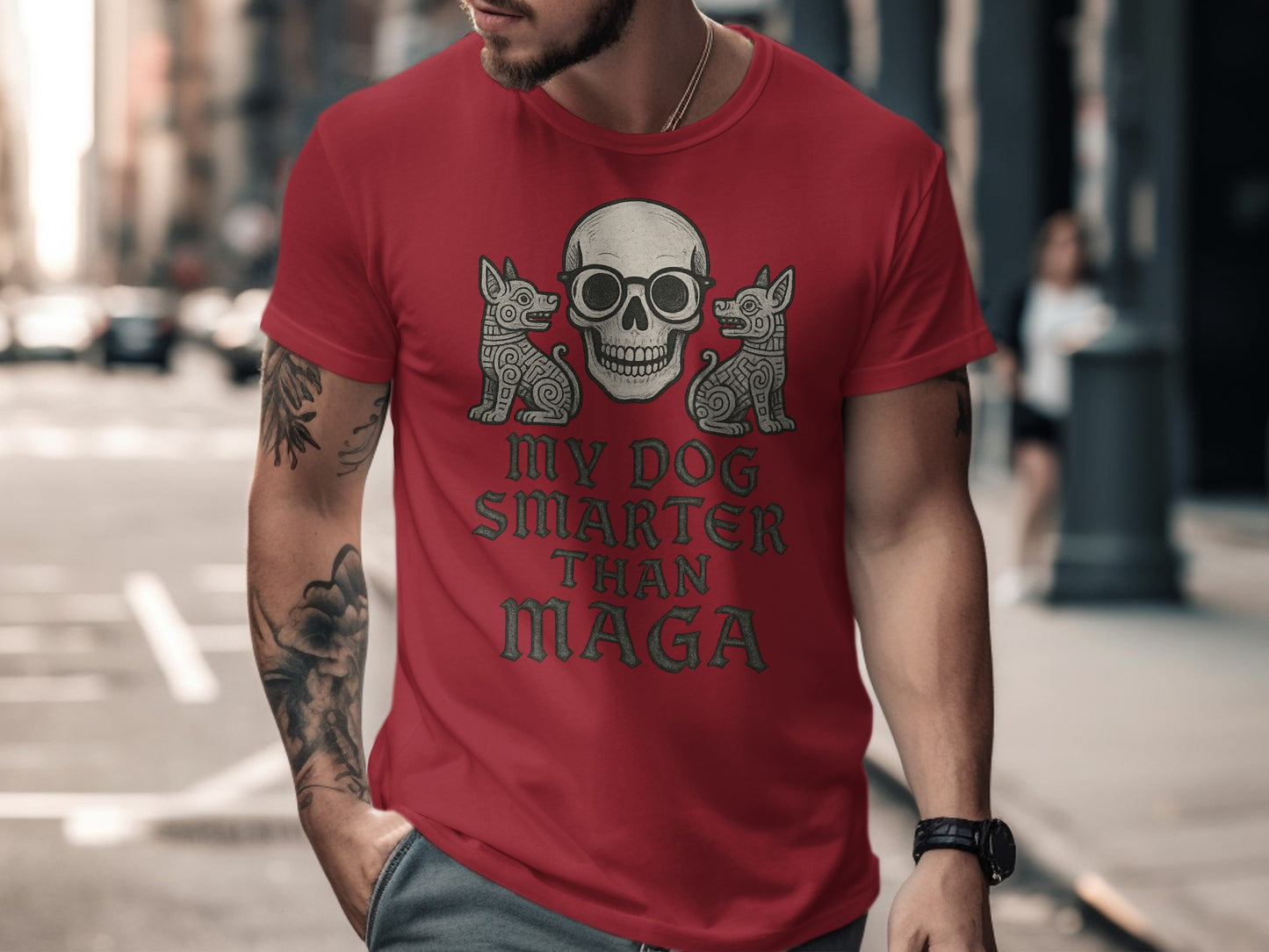 My Dog Smarter Than MAGA Statement T-Shirt