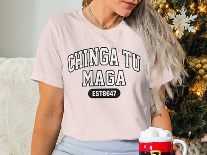 Chinga Tu Maga EST8647 printed Tee for women