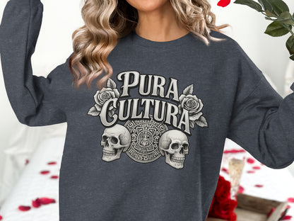 Pura Cultura Skull and Rose Graphic Sweatshirt product type