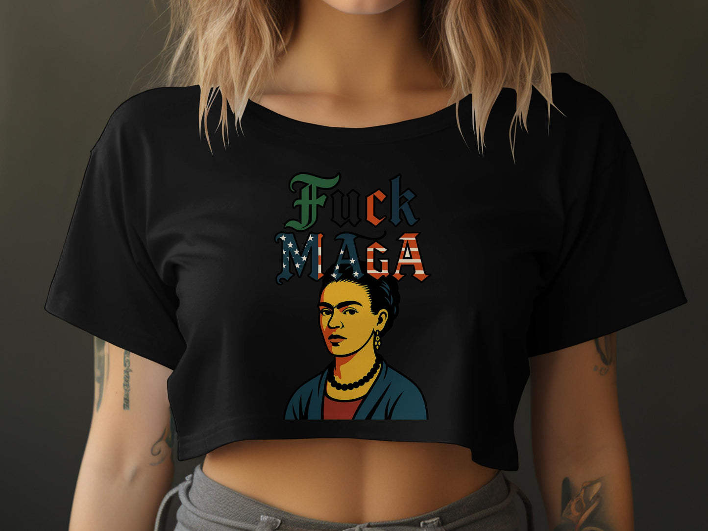 Bold Statement Artistic Crop Top product type