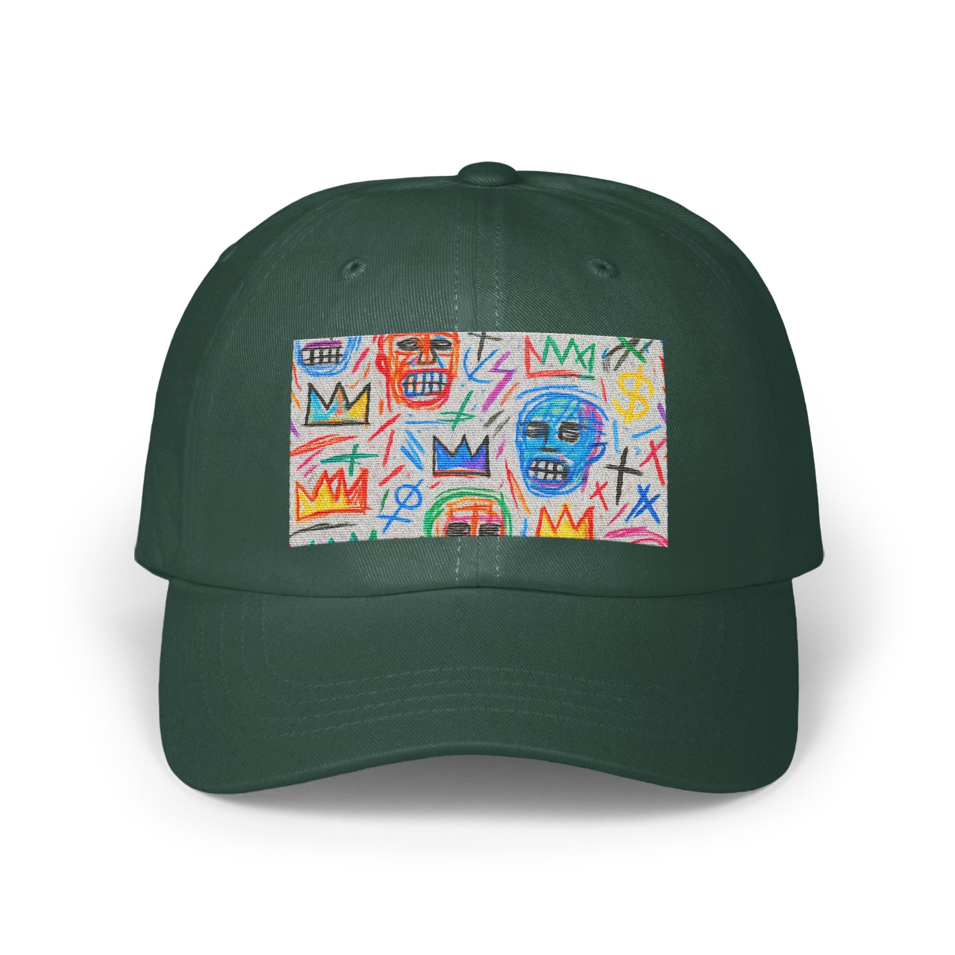 Abstract Faces and Crowns Artistic Design Hat product type