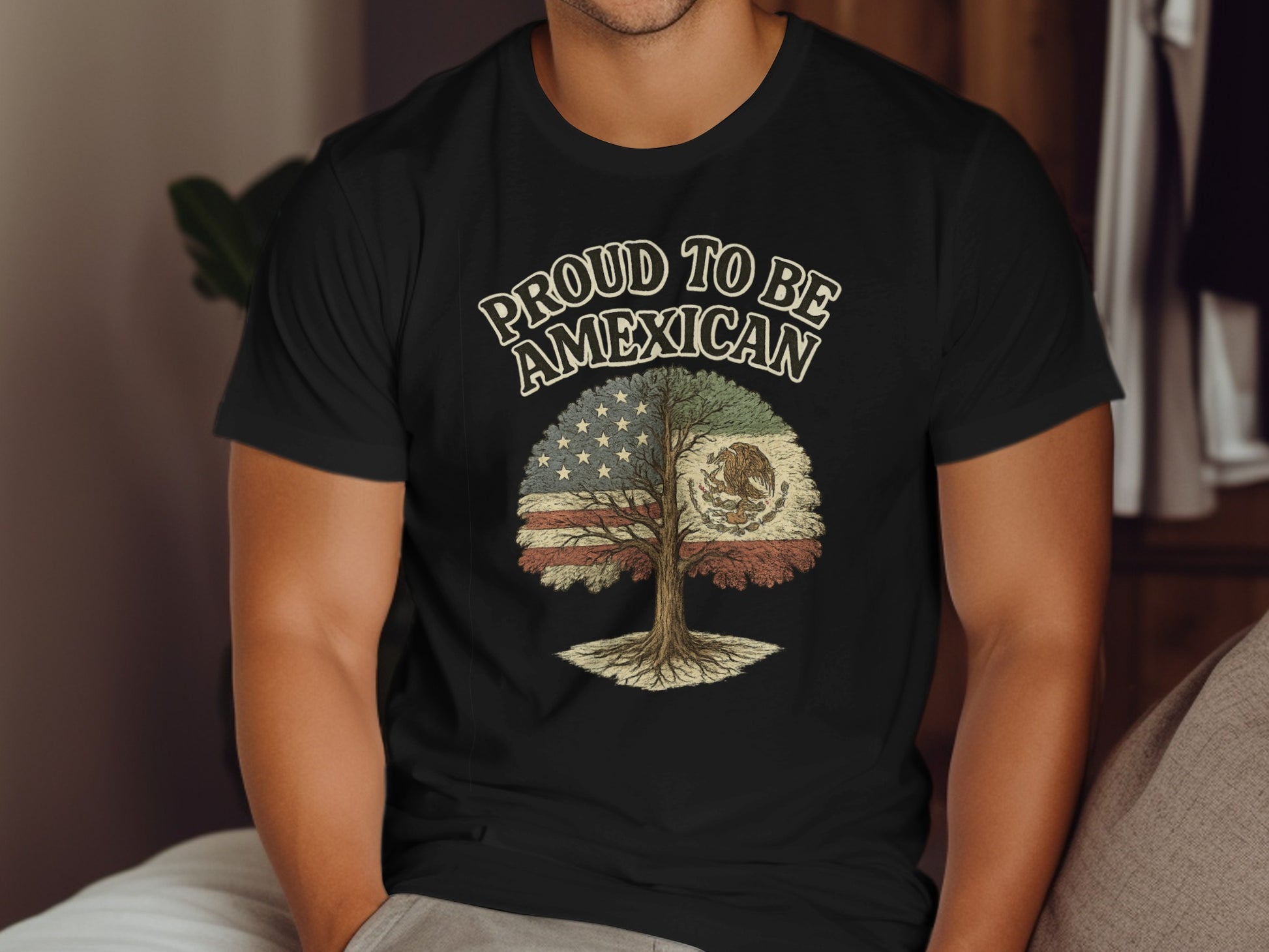 Proud to Be American with Flag Graphic T-shirt product