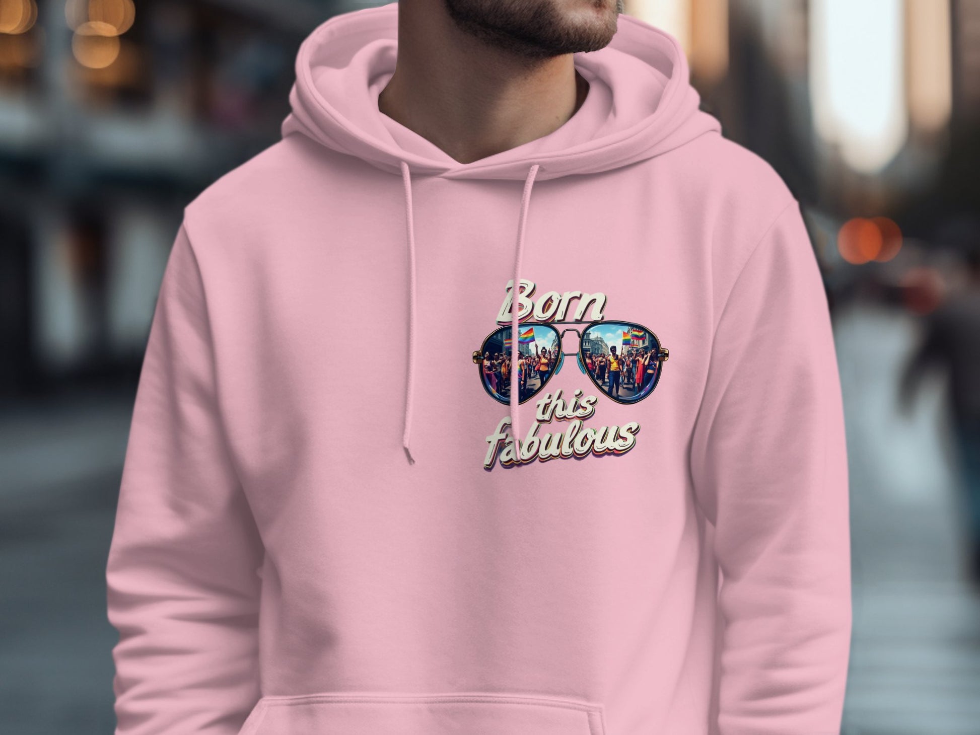 Born This Fabulous Pink Hoodie product type