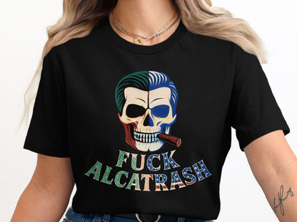 Fuck Alcatrash Skull Design Graphic T-Shirt product