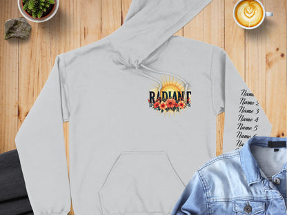 Radiant Sun Graphic Design Hooded Sweatshirt Product