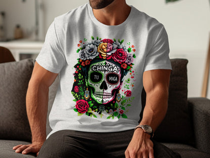 Chingas Tu Maga Skull Graphic Tee Shirt product type