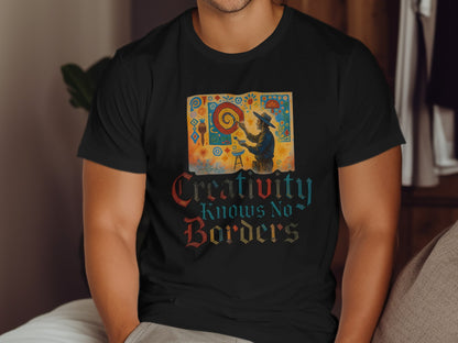 Creativity Knows No Borders artistic t-shirt product type