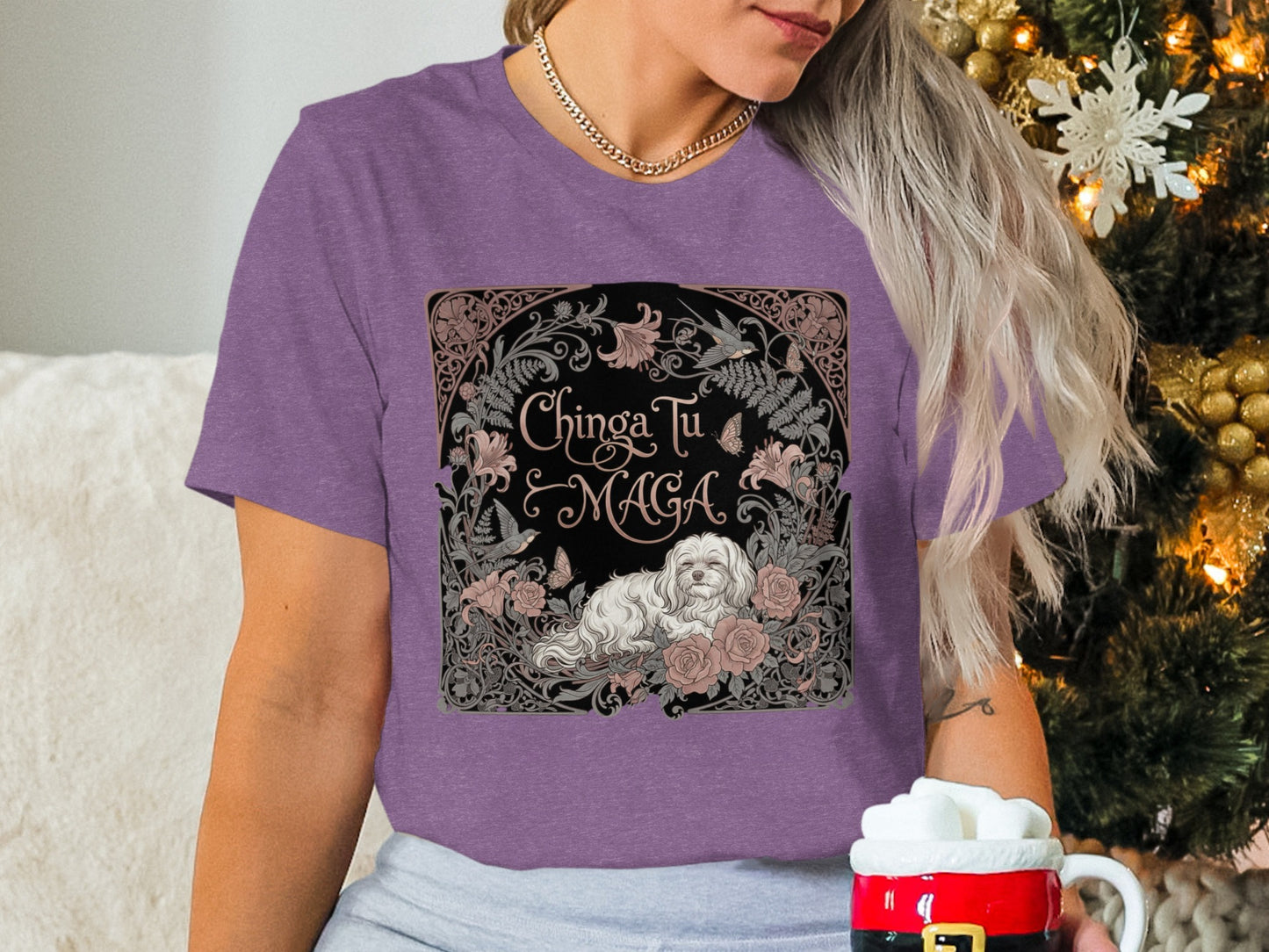 Chinga Tu Maga Artistic Graphic T-Shirt Design