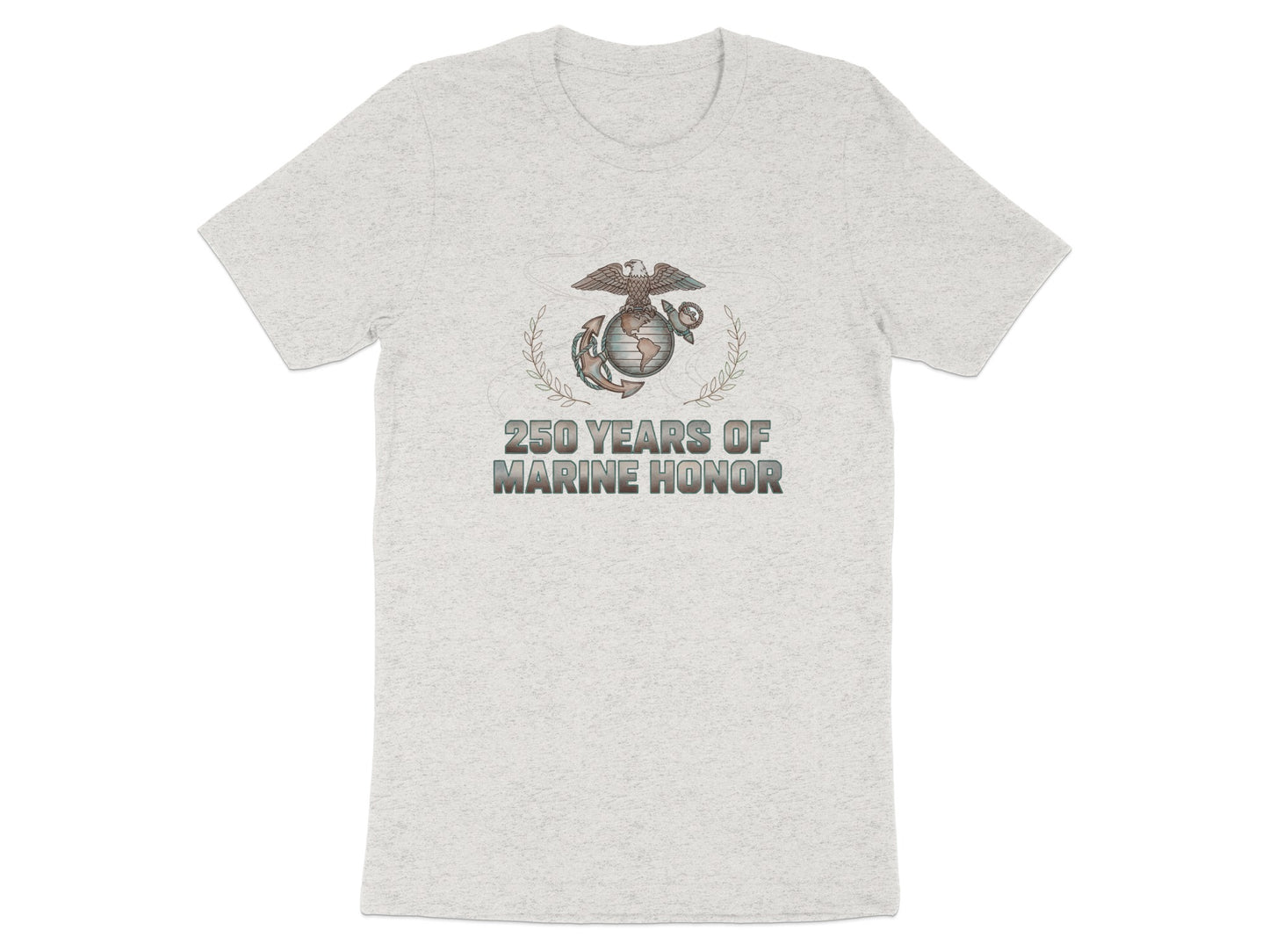 250 Years of Marine Honor Typography Design Shirt