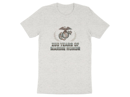 250 Years of Marine Honor Typography Design Shirt