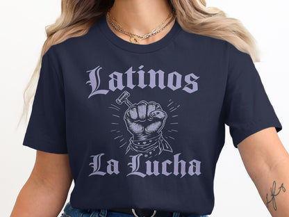 Latinos La Lucha Graphic Tee Shirt product