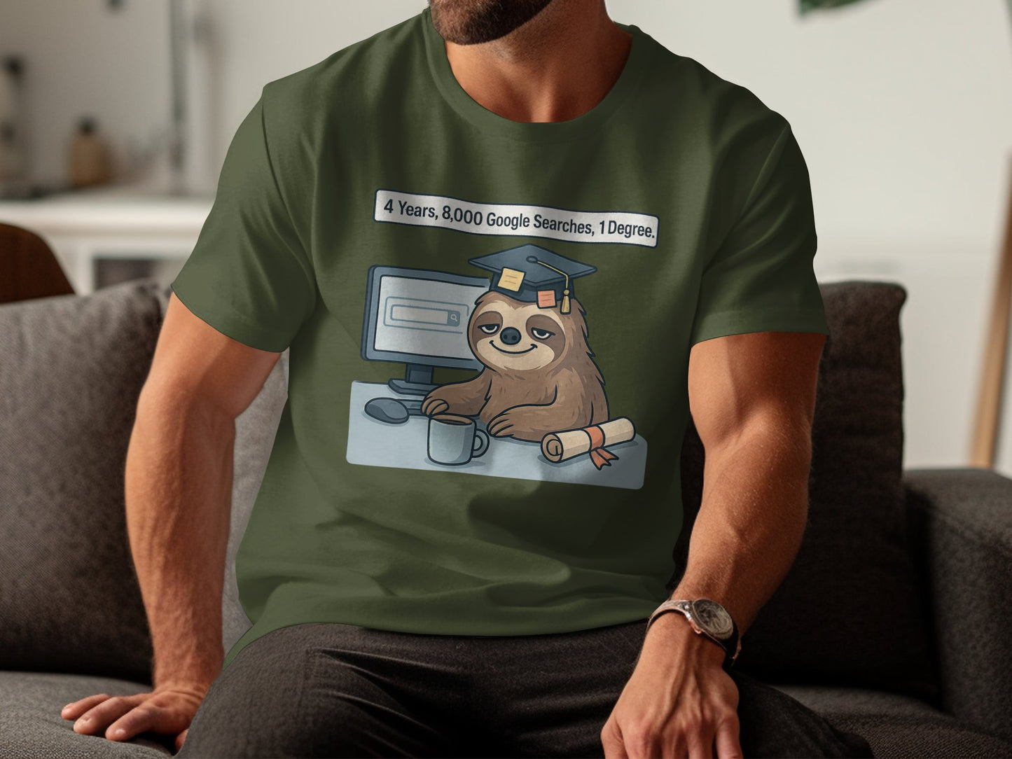 Funny Sloth Graduation Shirt Unique Graphic Product