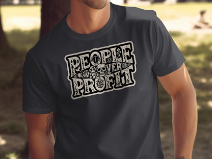 People Over Profit Graphic Tee Shirt