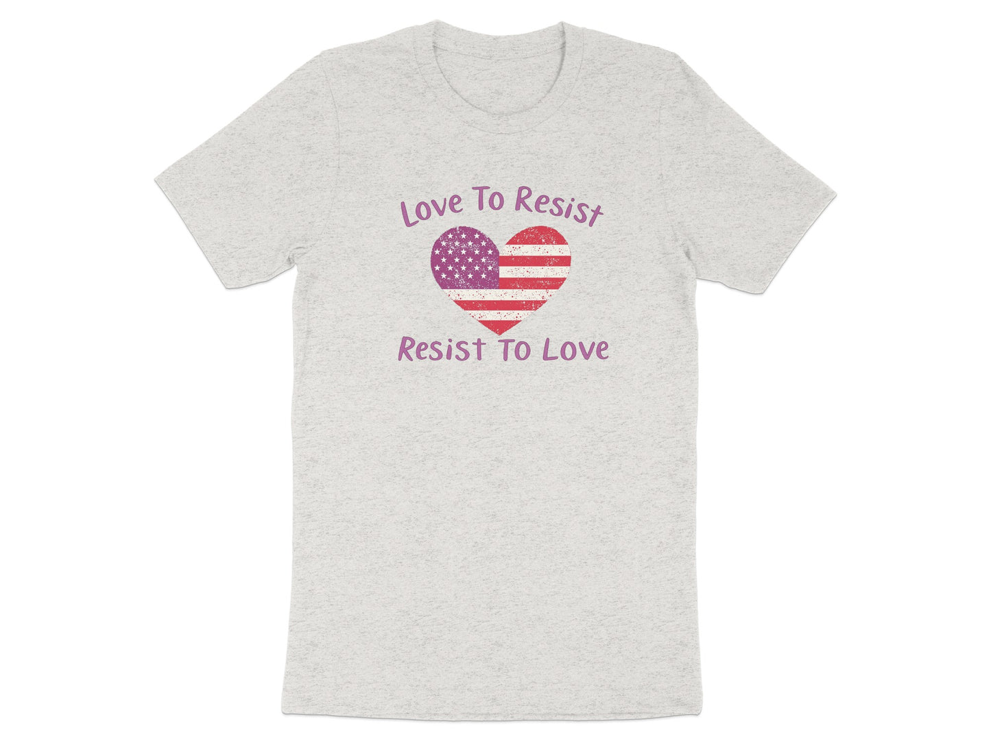Love To Resist Resist To Love Heart T-shirt
