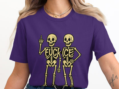 Humorous Skeleton Figures Graphic Tee product type