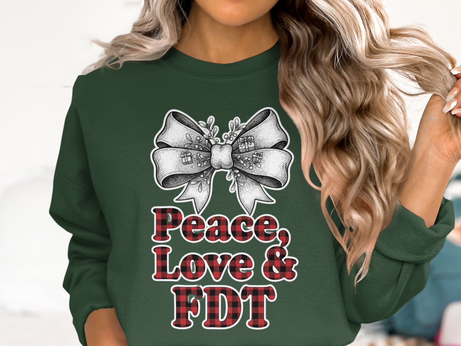 Peace Love & FDT Graphic Sweatshirt Product
