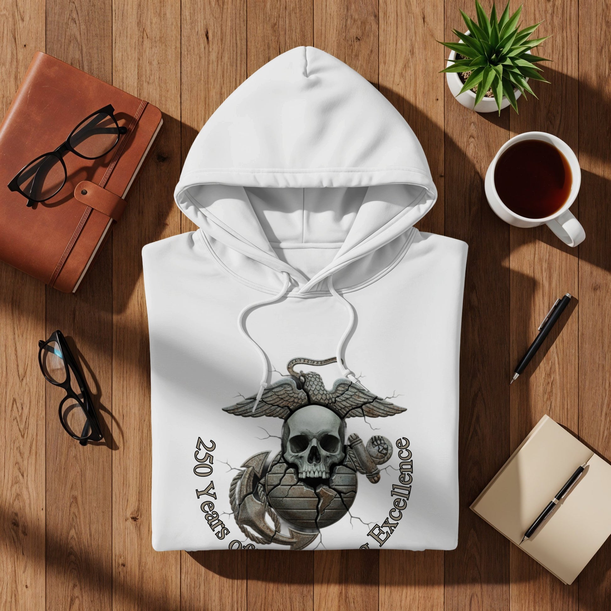 250 Years of Excellence Skull Graphic Hoodie