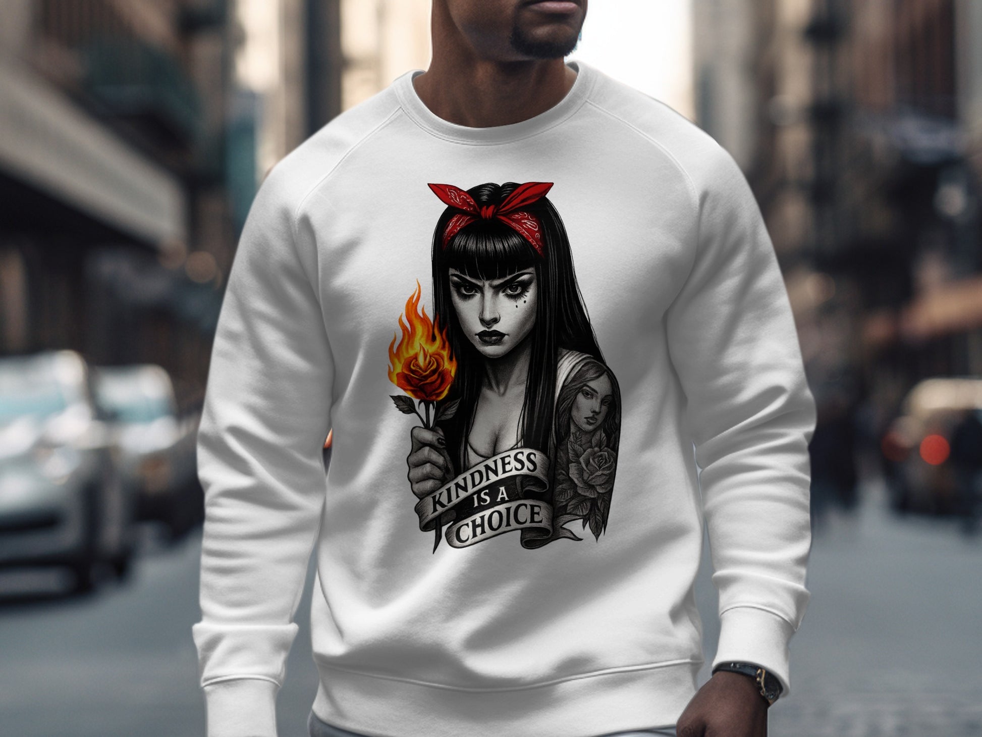 Bold Kindness Is A Choice Graphic Unisex Sweatshirt product