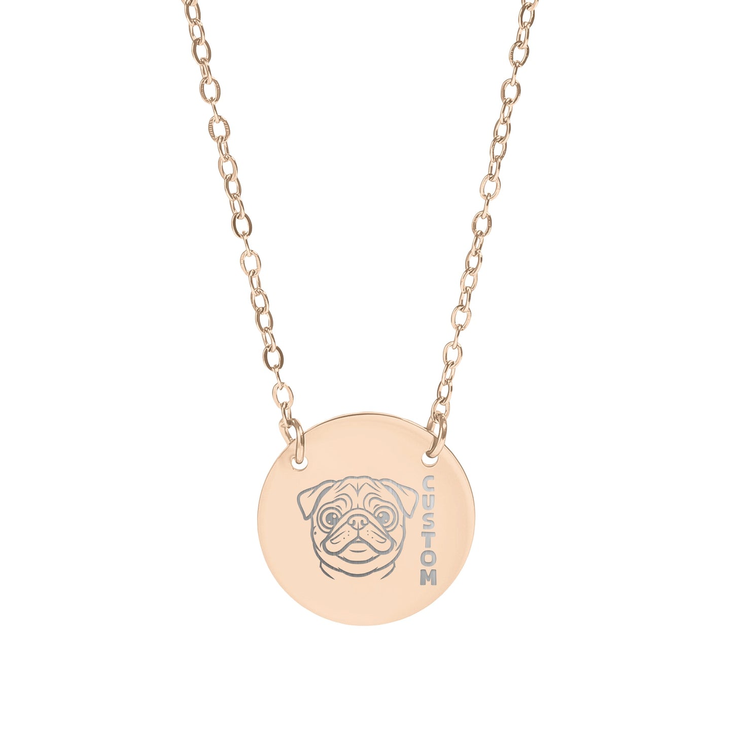 Custom Dog Breed Personalized Necklace Dog Lover's Gift