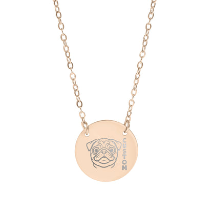 Custom Dog Breed Personalized Necklace Dog Lover's Gift