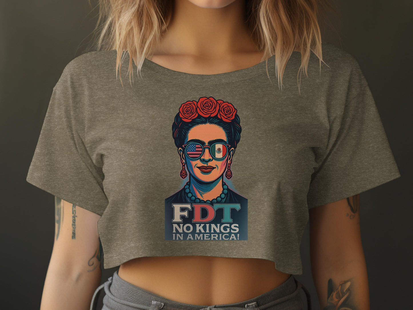 FDT No Kings in America Graphic Crop Top product
