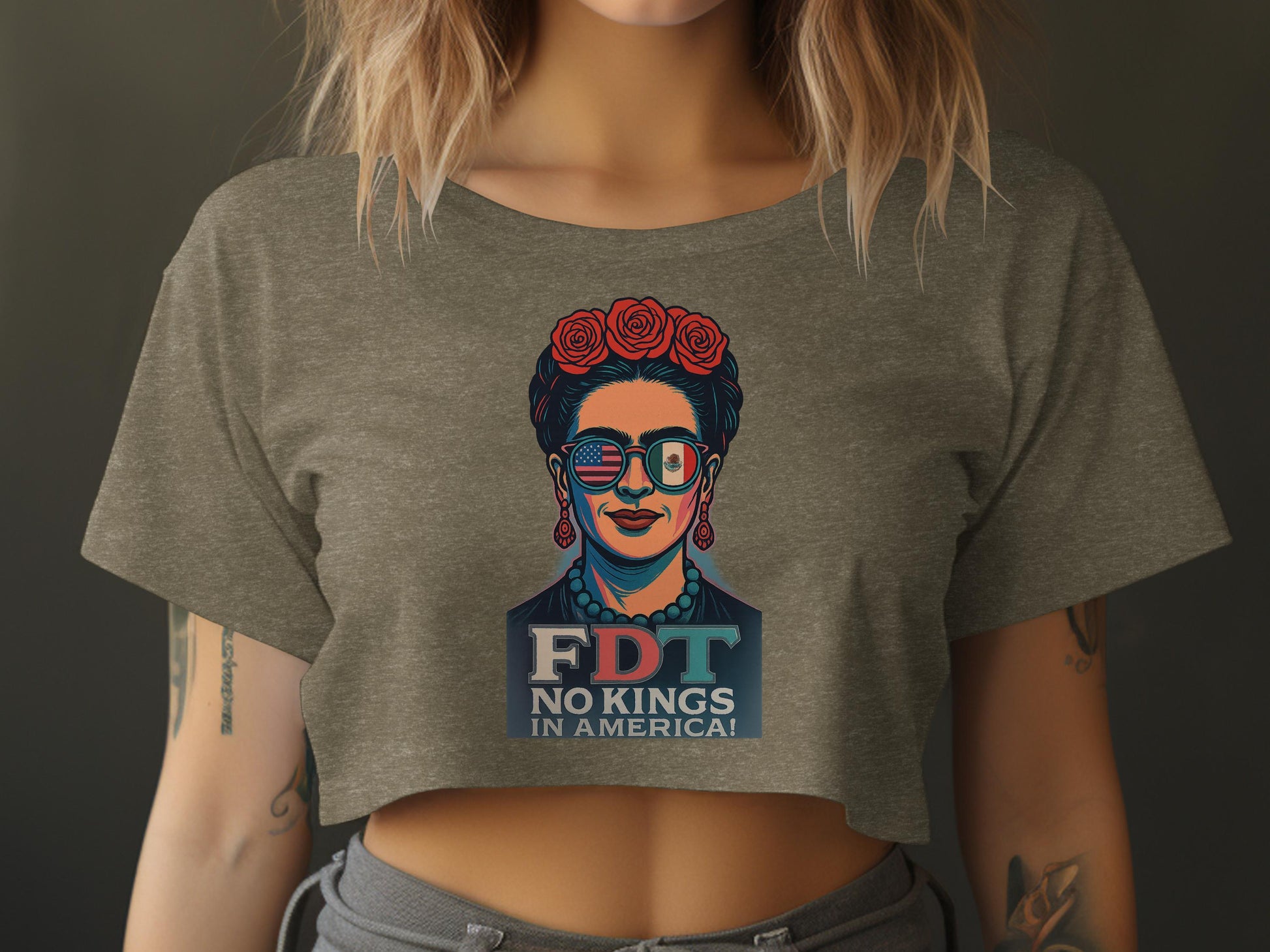 FDT No Kings in America Graphic Crop Top product