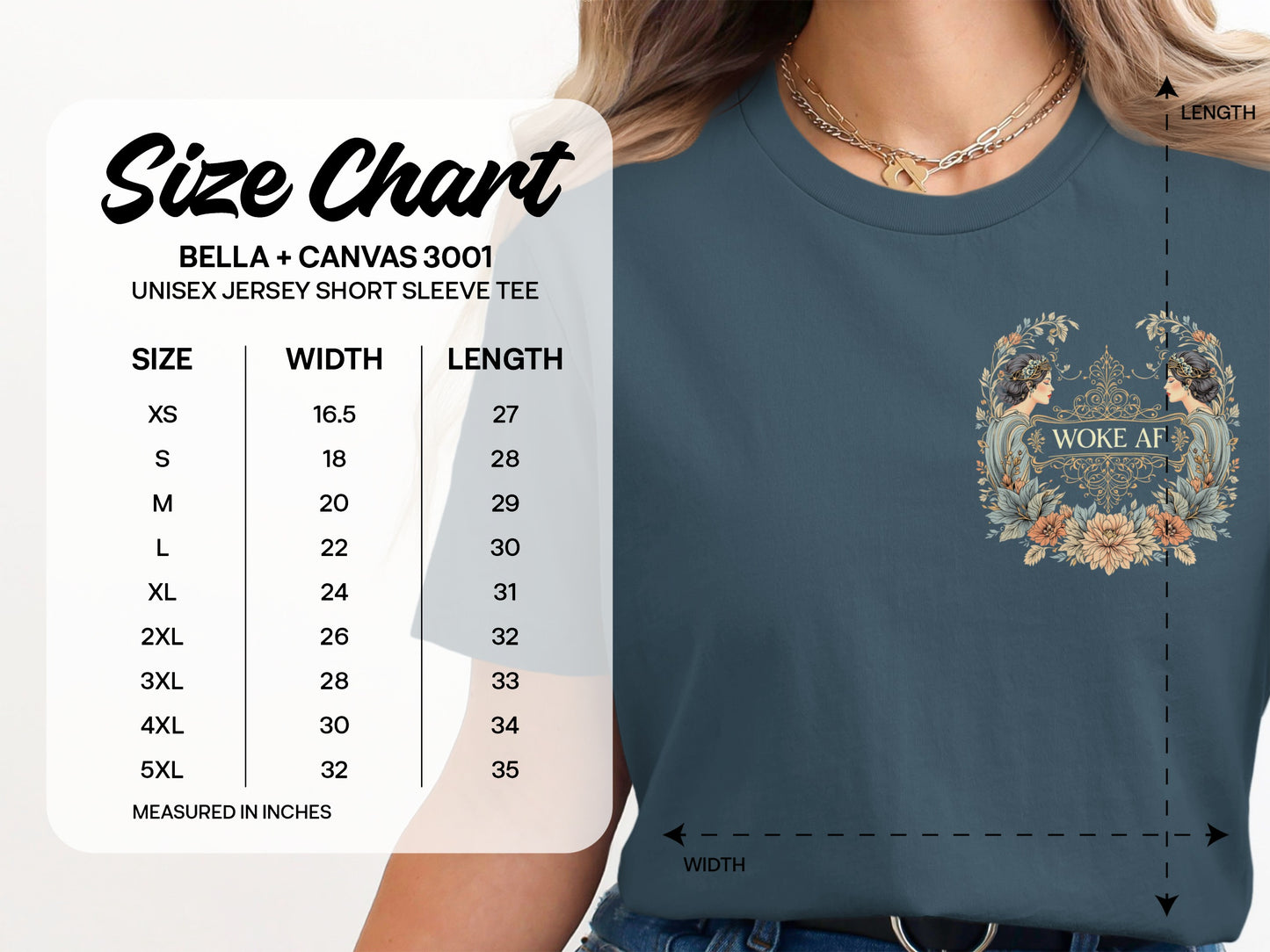 Woke AF Bella + Canvas Unisex Jersey Short Sleeve Tee