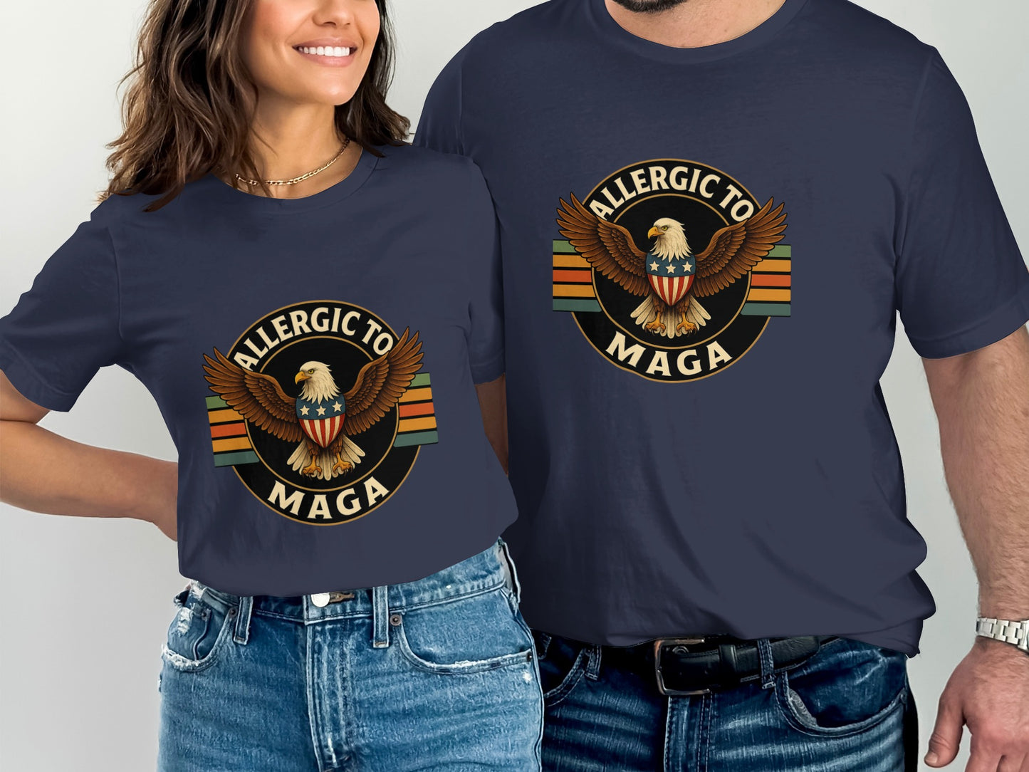 Allergic To Maga Eagle Design Graphic T-Shirt product type