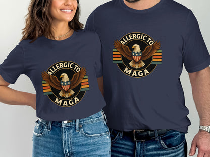 Allergic To Maga Eagle Design Graphic T-Shirt product type