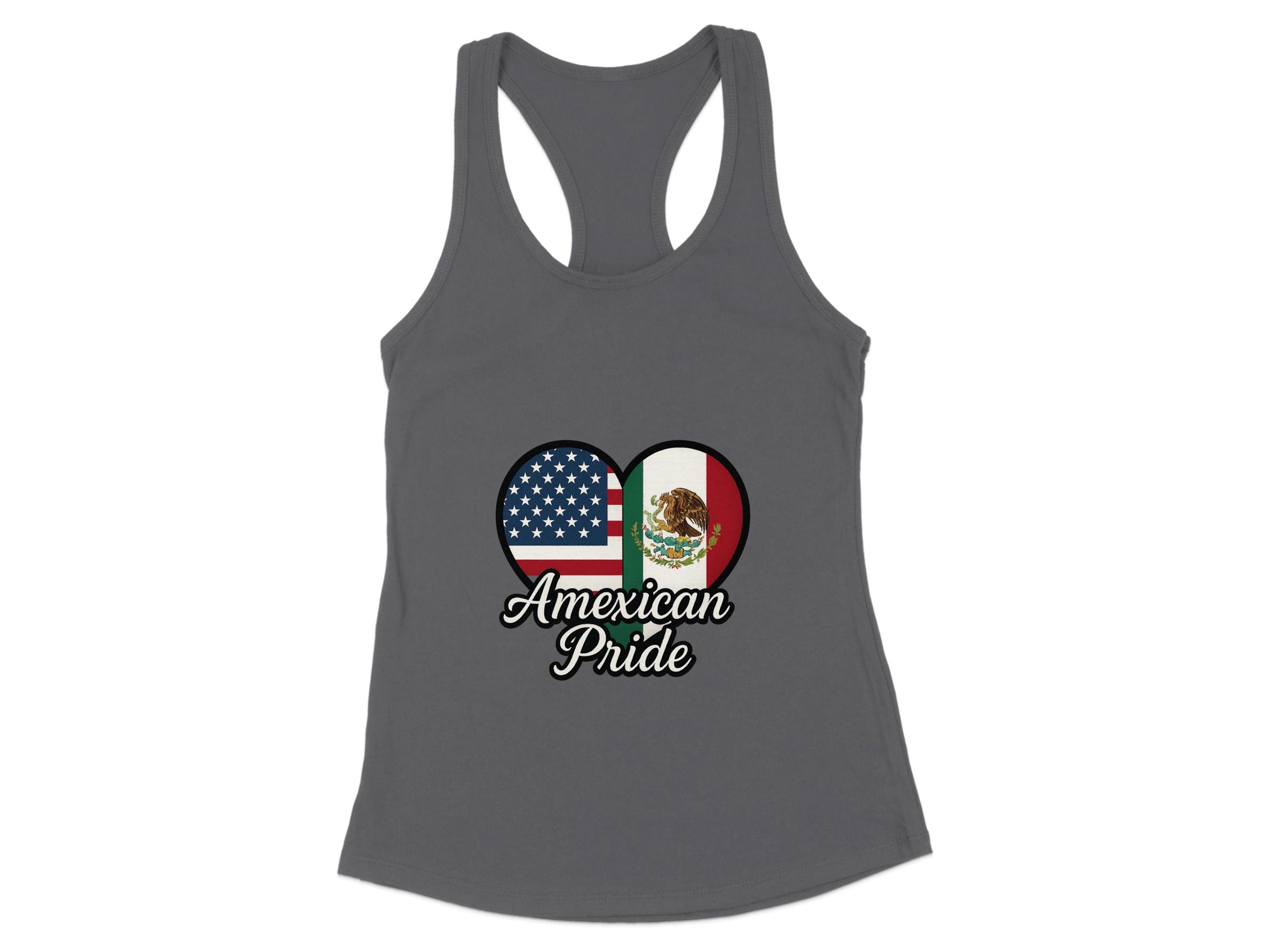 American Mexican Pride Heart Graphic Tank product