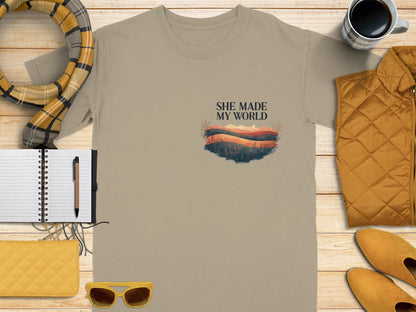 She Made My World Graphic T-Shirt product
