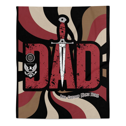Add Custom Name Here Dad Knife Blanket product