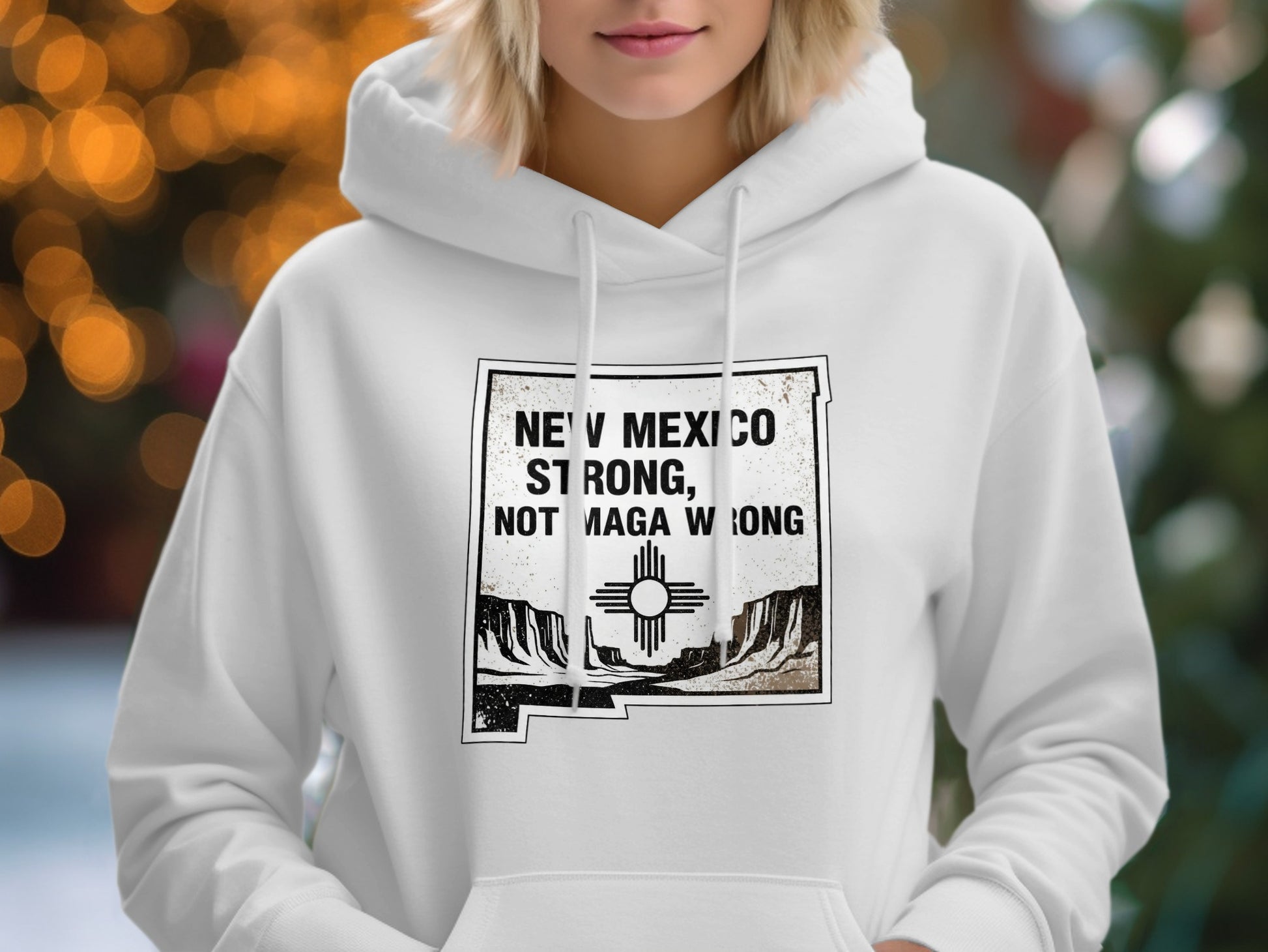 New Mexico Strong Not Maga Wrong Graphic Hoodie product