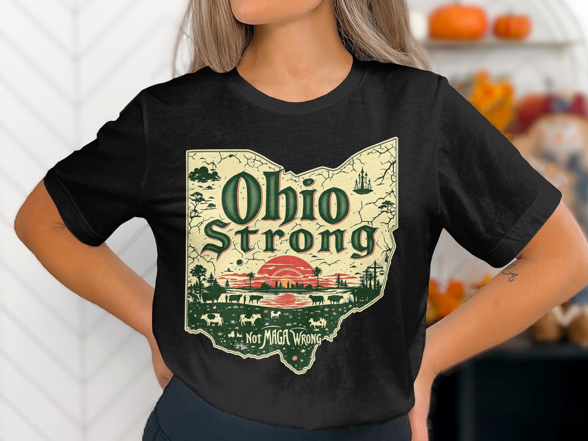Ohio Strong shirt with vintage landscape product type
