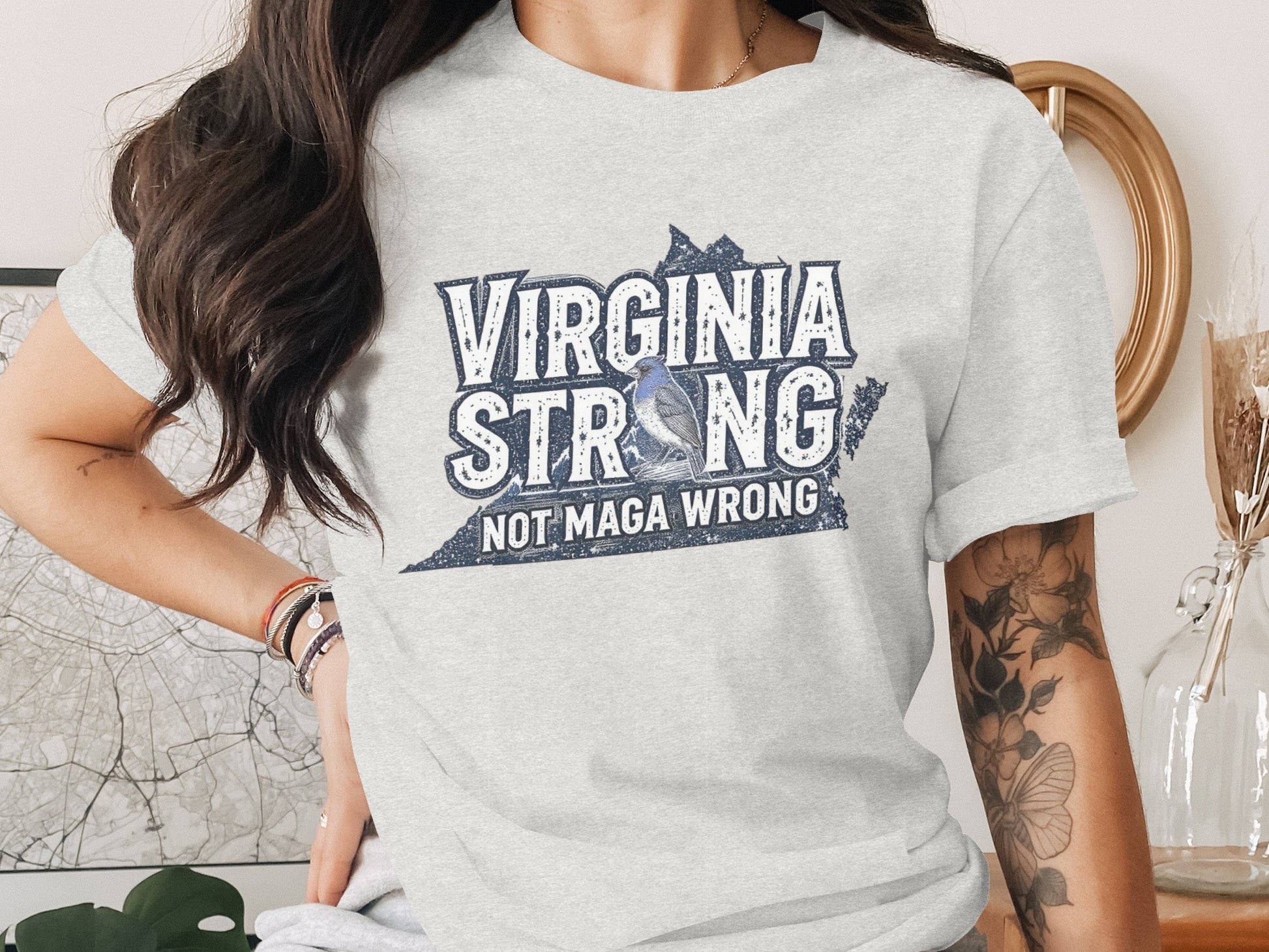 Virginia Strong Not Maga Wrong T-shirt product