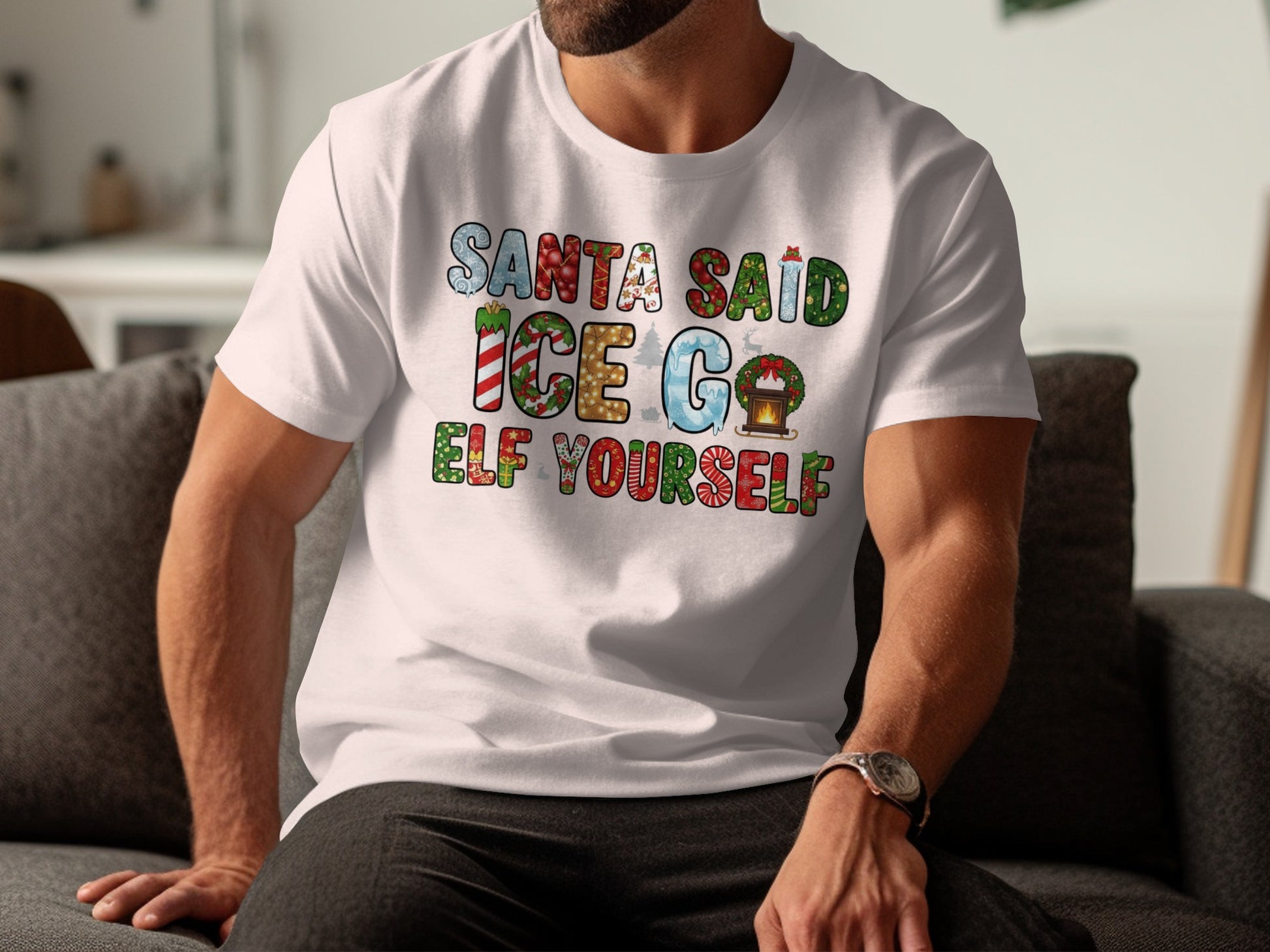 Funny Santa Said Ice Go Elf Yourself T-Shirt