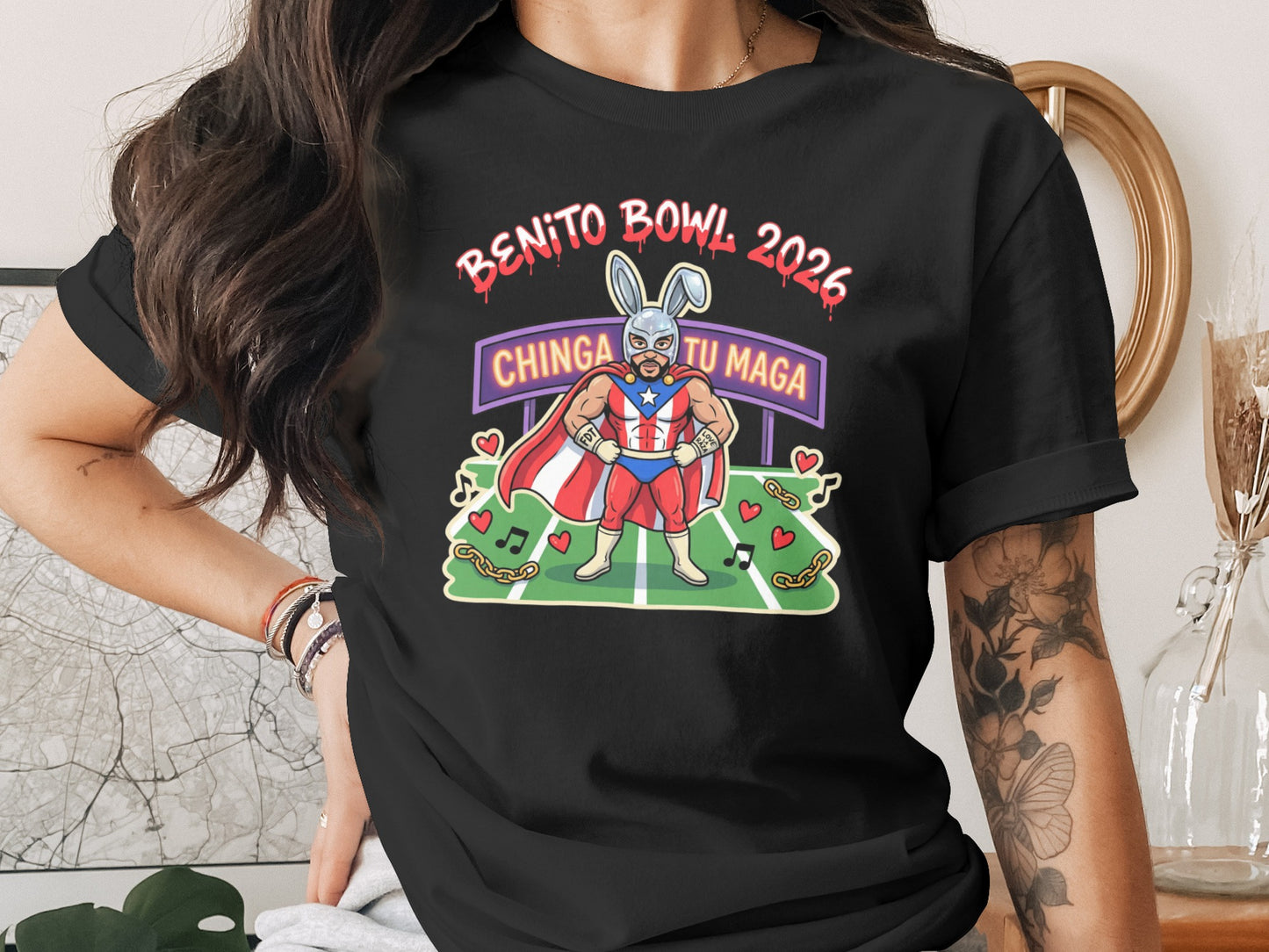 Benito Bowl 2026 Chinga Tu Maga Graphic Shirt