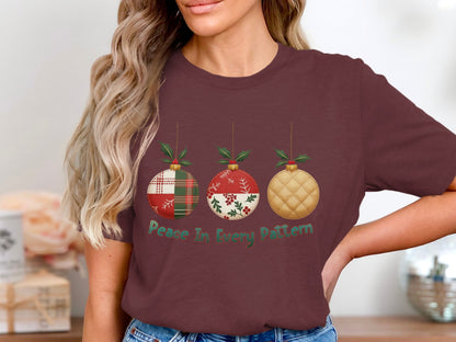Peace In Every Pattern Shirt with Ornament Design