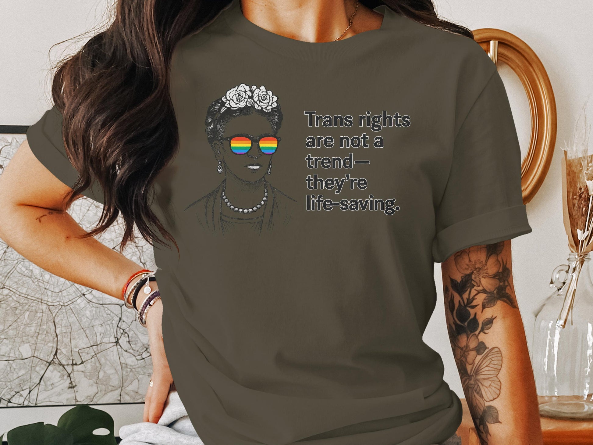 Trans Rights Are Life-Saving Statement Shirt product