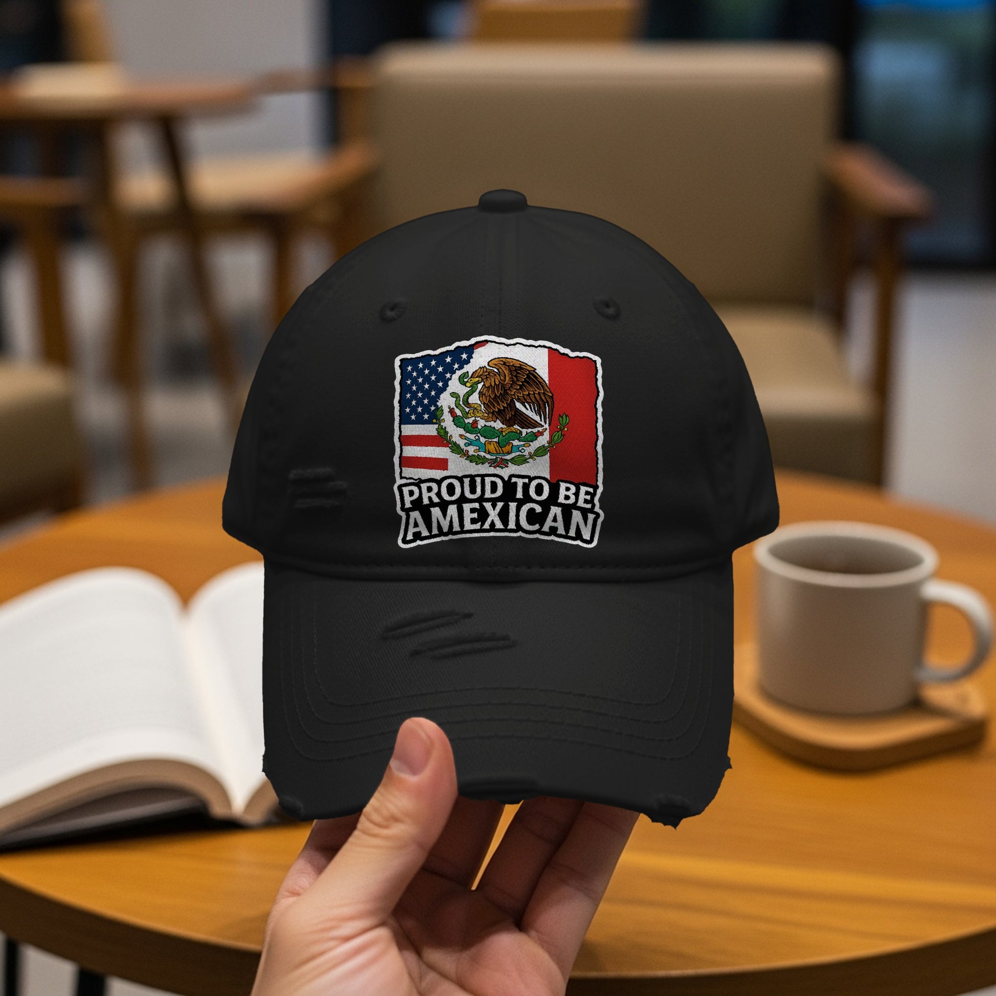 Proud To Be Amexican Hat Black Cap product